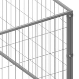 Dog Kennel Silver 54 m Steel 3082177