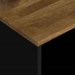 ZNTS Side Table 40x31x46 cm Solid Wood Mango&Engineered Wood 350647
