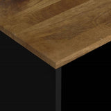 ZNTS Side Table 40x31x46 cm Solid Wood Mango&Engineered Wood 350647