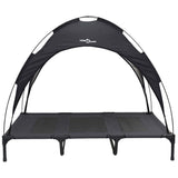 Dog Bed Folding Manual Black 122 x 93 x 106.5 cm Steel 42008168