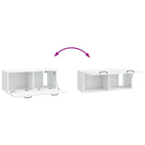 Wall-Mounted TV Cabinet White 78.5 x 31 x 30 cm Engineered Wood 898715