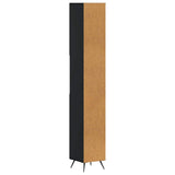 Bathroom Cabinet with Open Shelf BREDA Black 30 x 31 x 190 cm 897476
