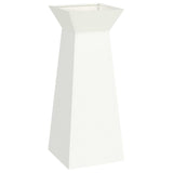 Pillar Planter White 40 x 40 x 100 cm 873854