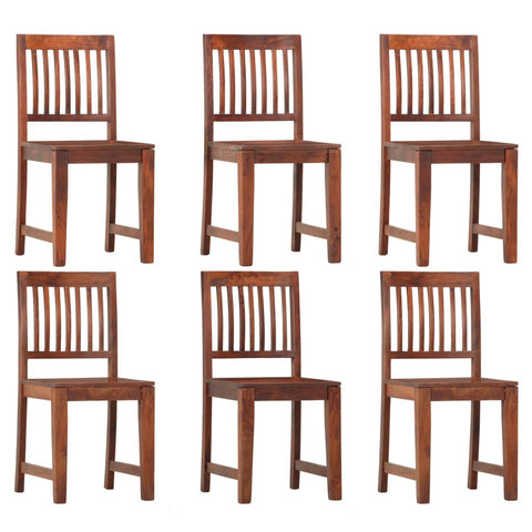 Dining Chairs 6 pcs Solid Mango Wood 3053183