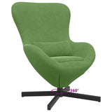 Egg Chair Light Green 63 x 73 x 90 cm Velvet 42002759
