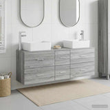Bathroom Cabinet Set 3 pcs Grey Sonoma 53 x 34.5 x 63 cm 3405864