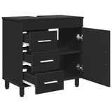 Bathroom Vanity Unit Black 60 x 35 x 60 cm Engineered Wood 889376