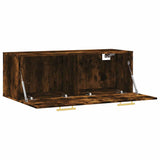 Wall Cabinet Smoked Oak 100x36.5x35 cm Engineered Wood 830121