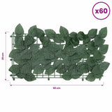 Balcony Screen with Dark Green Leaves 500x150 cm 315493
