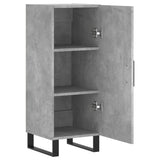 Sideboard Concrete Grey 34.5x34x90 cm Engineered Wood 828568