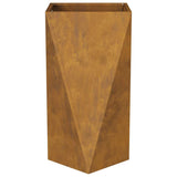 Planter 2 pcs Rusty 40 x 40 x 75 cm Weathering Steel 883793