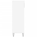 Shoe Cabinet High Gloss White 40x36x105 cm Engineered Wood 831462