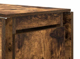 Dinning Table 2 pcs 140 x 80 x 77 cm Engineered Wood Smoked Oak 3424936