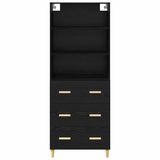 Highboard Black Oak 69.5 x 32.5 x 180 cm Engineered Wood 3416259