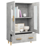 Highboard Concrete Grey 70x31x115 cm Engineered Wood 812550