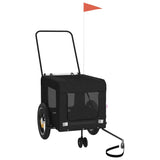 Pet Bike Trailer Black Oxford Fabric and Iron 93933