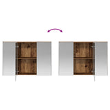Bathroom Cabinet Set 4 pcs Old Wood Engineered Wood 3406389