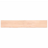 ZNTS Wall Shelf 200x30x cm Untreated Solid Wood Oak 363604