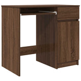 Desk Brown Oak 86x49x76 cm Engineered Wood 861829