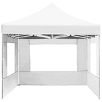 Professional Folding Party Tent with Walls Aluminium 4.5x3 m White 45500