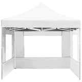Professional Folding Party Tent with Walls Aluminium 4.5x3 m White 45500