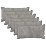 Cushion Cover 6 pcs HOUTEN Light Grey 40 x 70 cm 917883