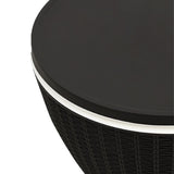 3-in-1 Ice Cooler Table Black Polypropylene 364157