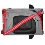 Pet Bike Trailer Red and Grey Oxford Fabric and Iron 93901