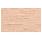 Table Top 100x60x4 cm Rectangular Solid Wood Beech 3188888