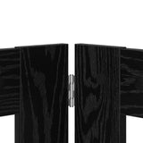 Dog Gate with Stands 2 pcs Black Oak 100 x 60 cm 892109