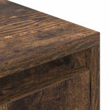 TV Cabinet Smoked Oak 188.5x41x50 cm Engineered Wood 3328421