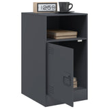 ZNTS Bedside Cabinet Anthracite 34.5x39x62 cm Steel 841767