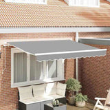 Awning Frame Retractable Manual White 3.5 x 2 m Metal 42002542
