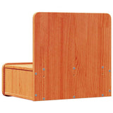 Bedside Table 2 pcs Wax Brown 44 x 32.5 x 40 cm Solid pine wood 873492