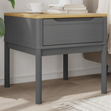 Lamp Table FLORO Grey 55x55x54 cm Solid Wood Pine 374028
