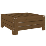 Parasol Base Cover Honey Brown Solid Wood Pine 825334