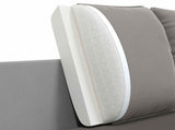 3-Seater Sofa Light Grey 222 x 81 x 89 cm Velvet 42048642