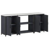 Kitchen Storage Set HATTEM 3 pcs Anthracite Cold-rolled Steel 3392668