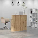 Reception Desk Artisan Oak 100x50x103.5 cm Engineered Wood 859032