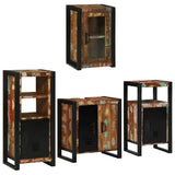 Bathroom Furniture Set 4 pcs Multicolour Solid Reclaimed Wood 3305695