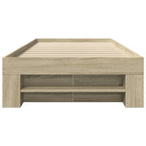 Bed Frame without Mattress Sonoma Oak 90x200 cm Engineered Wood 3295494