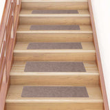 Stair Mats Self-adhesive 30 pcs 76x20 cm Light Brown Rectangular 3365721