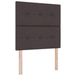 ZNTS Bed Frame Dark Brown 100x200 cm Fabric 3344707