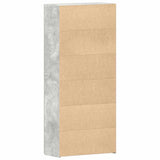 Shoe Cabinet with Shelf Grey 80 x 35.5 x 180 cm Engineered wood 3333839