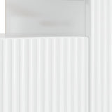 LED TV Cabinet High Gloss White Engineered Wood 896029