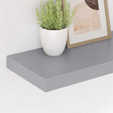Floating Wall Shelves 4 pcs Grey 50x23.5x3.8 cm MDF 323852