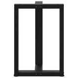 Dining Table Legs T-Shaped 2 pcs Black 50x35x cm Steel 4013048