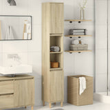 Bathroom Cabinet Sonoma Oak 30x30x190 cm Engineered Wood 849657