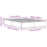Ottoman Bed Frame with Storage Natural 140 x 200 cm 3418750