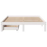 Bed Frame with Drawers without Mattress White 120x190 cm Small Double 3301937